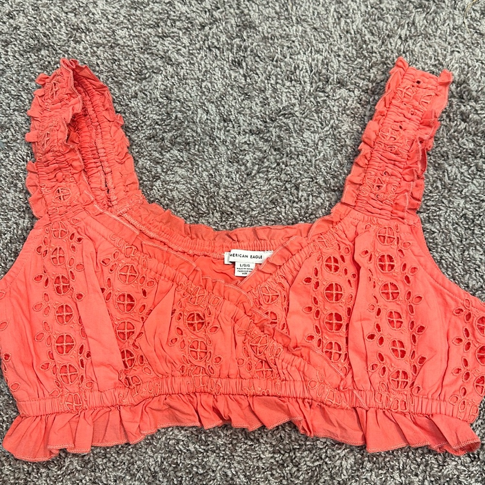 Crochet style crop top
